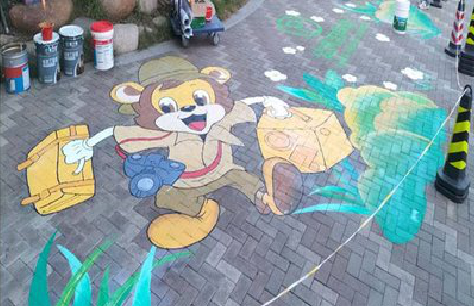 南平夏季画地面彩绘会遇到的问题