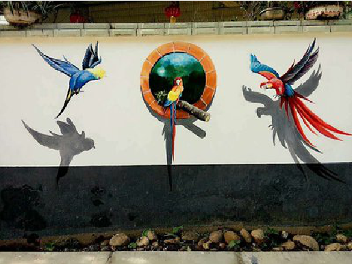 南平视觉错位-3D墙绘设计