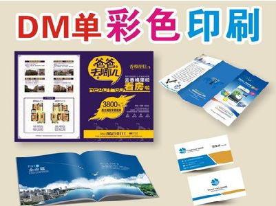 南平单页印刷，色彩搭配简单。